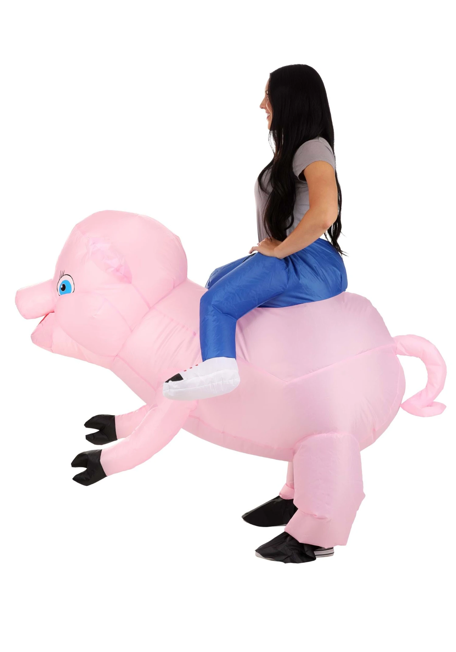 Ride On Pig Inflatable Adult Costume 5 Ride On Pig Inflatable Adult Costume - Image 3