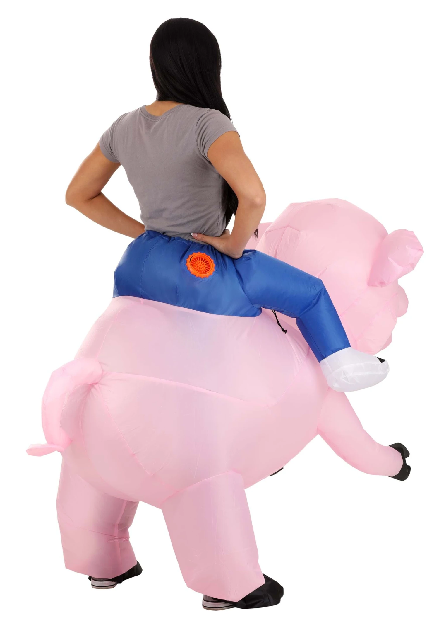 Ride On Pig Inflatable Adult Costume 4 Ride On Pig Inflatable Adult Costume - Image 2