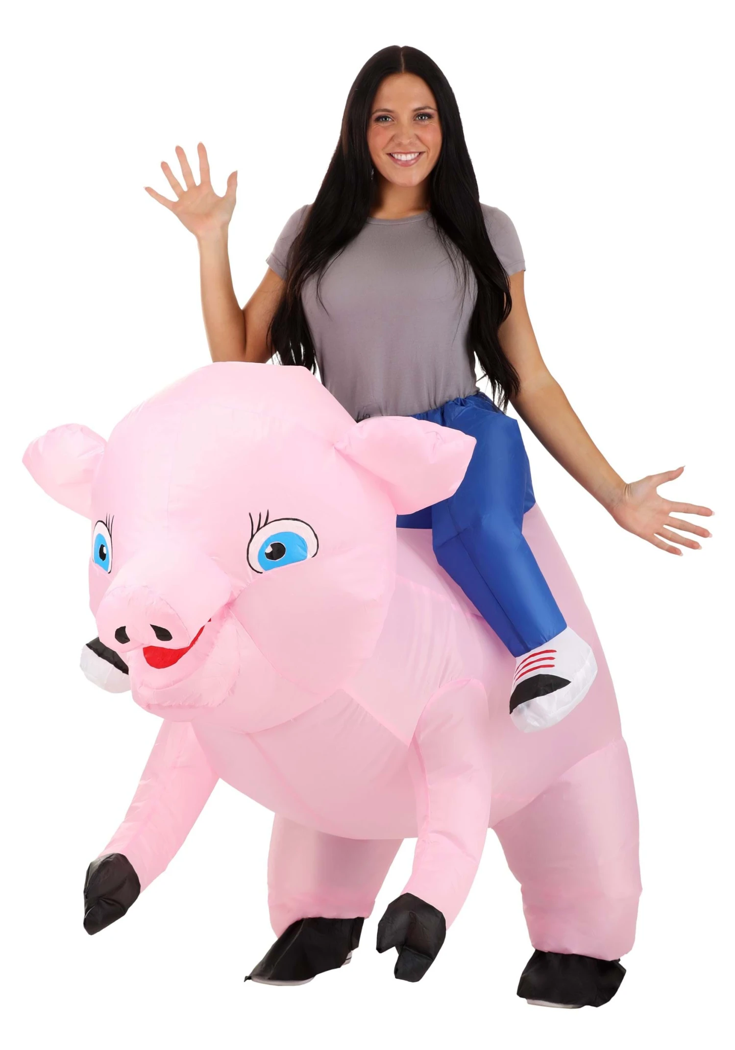 Ride On Pig Inflatable Adult Costume 3 Ride On Pig Inflatable Adult Costume