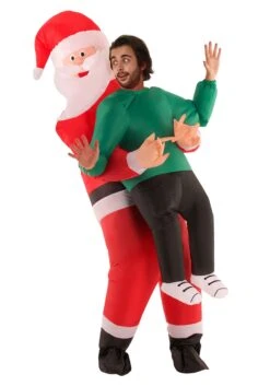 Inflatable Adult Santa Pick Me Up Costume