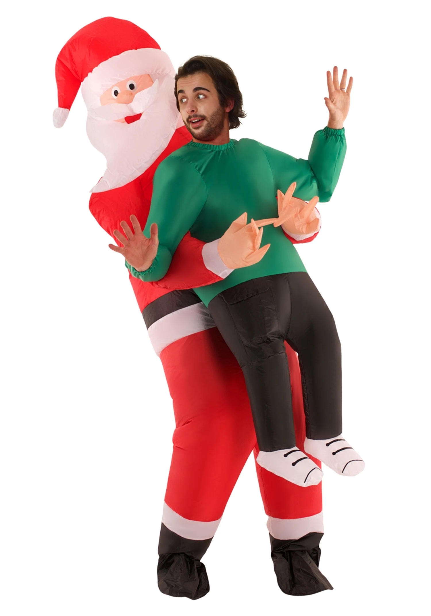 Inflatable Adult Santa Pick Me Up Costume 3 Inflatable Adult Santa Pick Me Up Costume