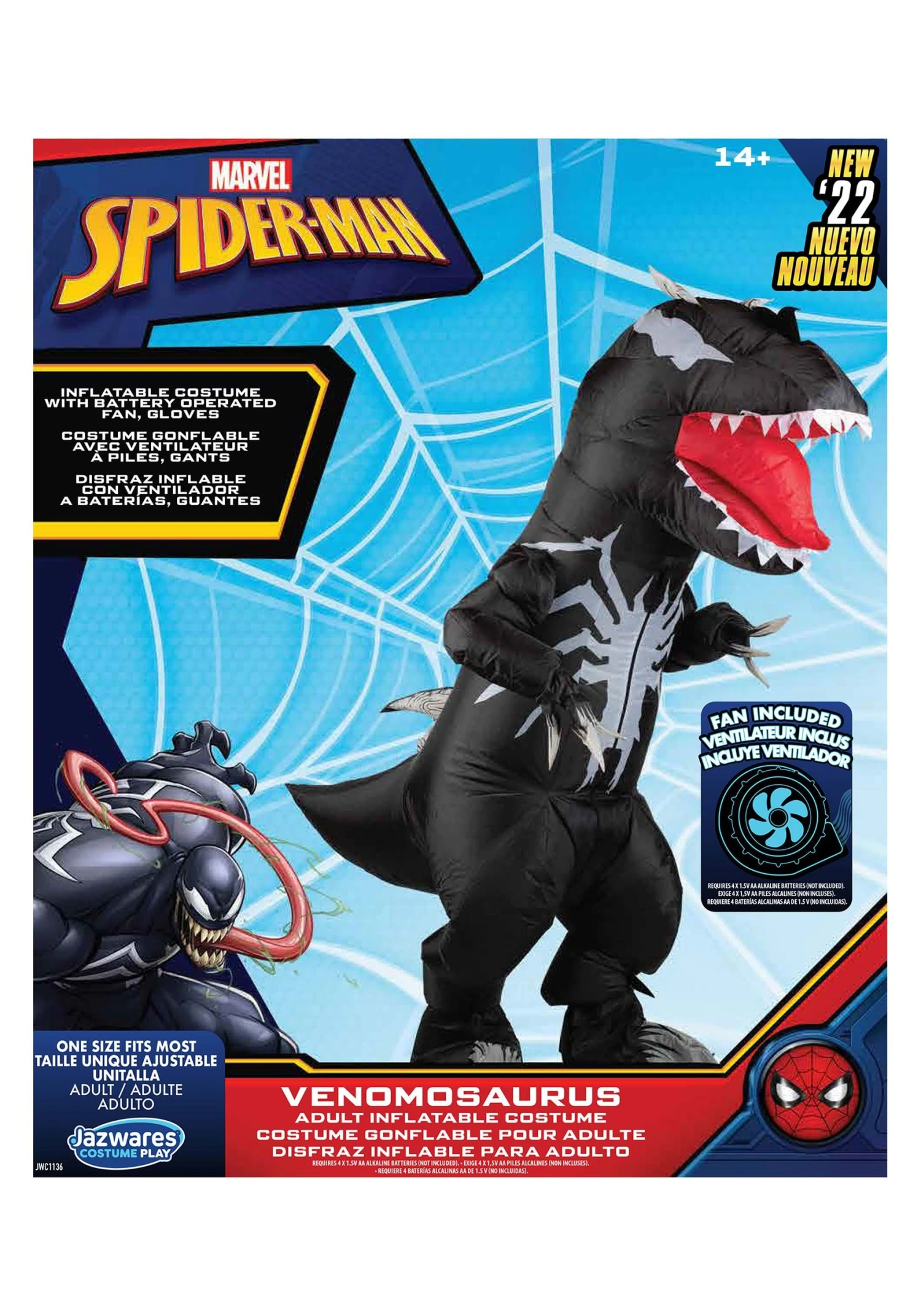 JAZWARES Inflatable Venomosaurus Costume For Adults 7 JAZWARES Inflatable Venomosaurus Costume For Adults - Image 5