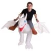 Adult Inflatable White Ride On Dragon Costume 2 Adult Inflatable White Ride On Dragon Costume -Halloween Costumes adult inflatable white ride on dragon costume