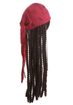 Adult Disney Jack Sparrow Bandana And Dreads Set 12 Adult Disney Jack Sparrow Bandana And Dreads Set -Halloween Costumes adult jack sparrow bandana and dreads set alt 4