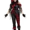 Jinxed Jester Clown Costume For Women 2 Jinxed Jester Clown Costume For Women -Halloween Costumes adult jinxed jester clown costume