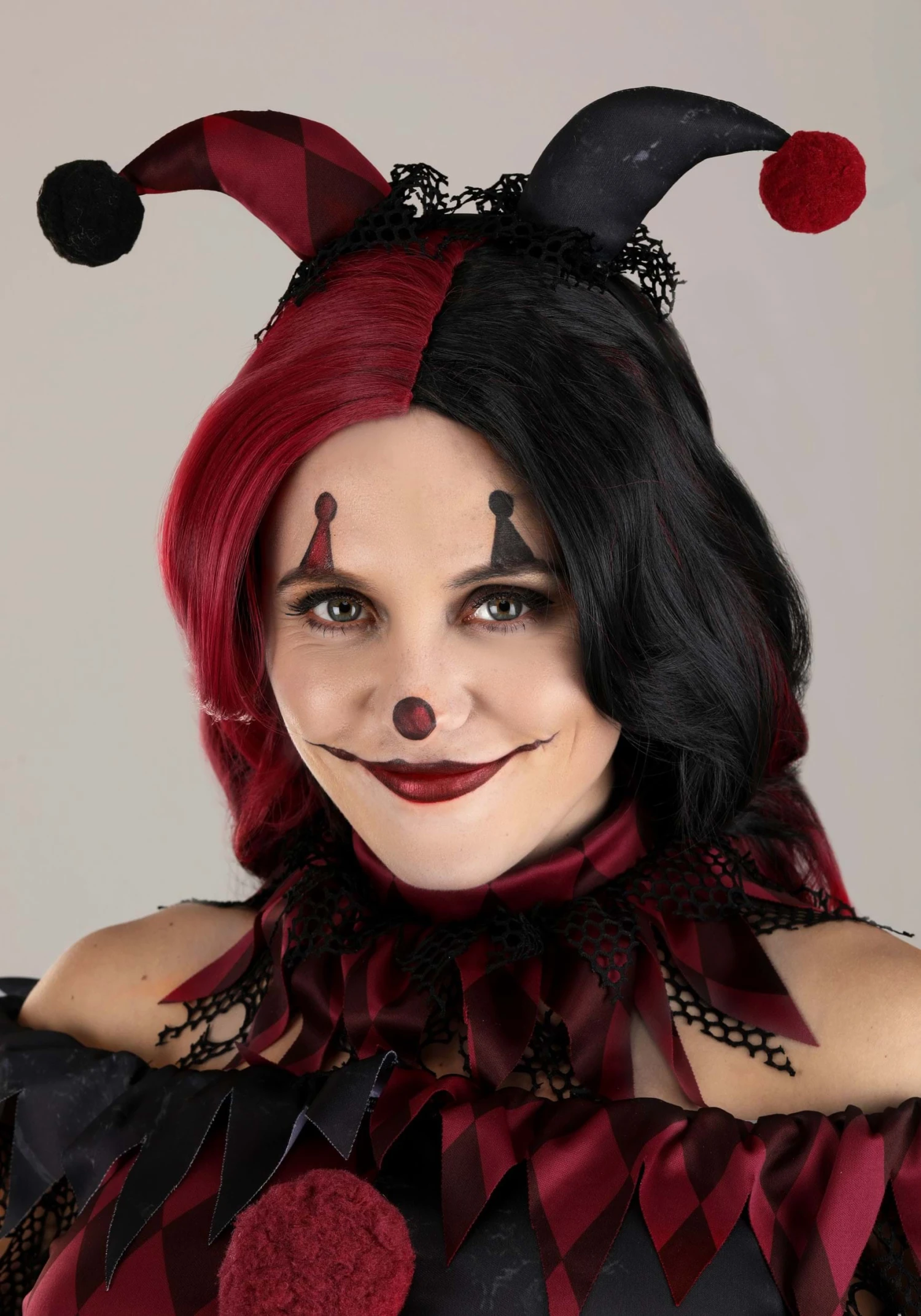 Jinxed Jester Clown Costume For Women 5 Jinxed Jester Clown Costume For Women - Image 3