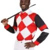 Adult Red Jockey Shirt Costume -Halloween Costumes adult jockey shirt costume