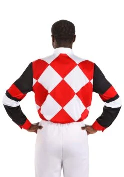 Adult Red Jockey Shirt Costume -Halloween Costumes adult jockey shirt costume alt 1