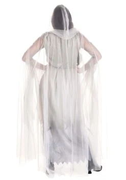 Women's Lady In White Ghost Costume Dress -Halloween Costumes adult lady in white ghost costume alt 1