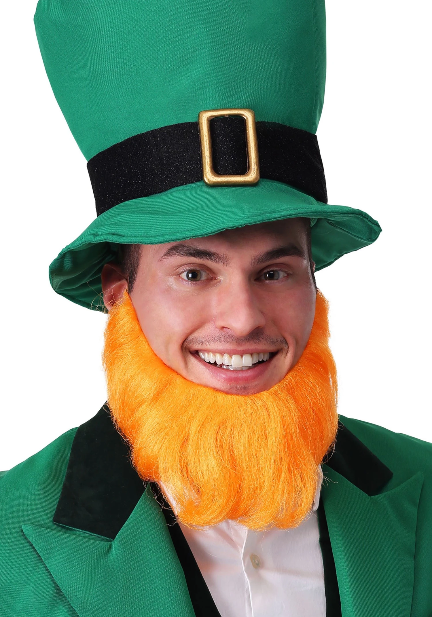 Orange Leprechaun Costume Beard For Adults 3 Orange Leprechaun Costume Beard For Adults