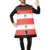 Adult Red Lighthouse Costume -Halloween Costumes adult lighthouse costume
