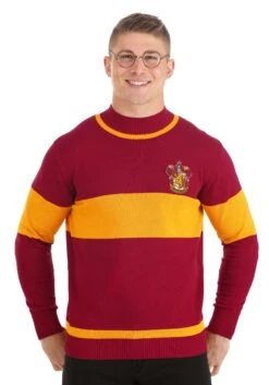 Adult Lightweight Harry Potter Gryffindor Quidditch Sweater -Halloween Costumes adult lightweight gryffindor quidditch sweater alt 3