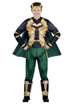 JAZWARES Loki Costume For Men 12 JAZWARES Loki Costume For Men -Halloween Costumes adult loki qualux costume alt 2