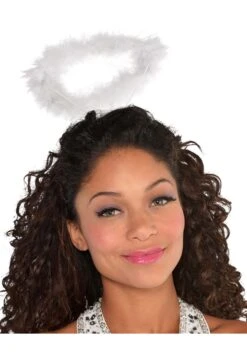 AMSCAN Adult Marabou White Halo Costume Accessory