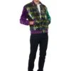Mardi Gras Sequin And Velour Varsity Bomber Jacket For Adults 2 Mardi Gras Sequin And Velour Varsity Bomber Jacket For Adults -Halloween Costumes adult mardi gras sequin and velour varsity bomber