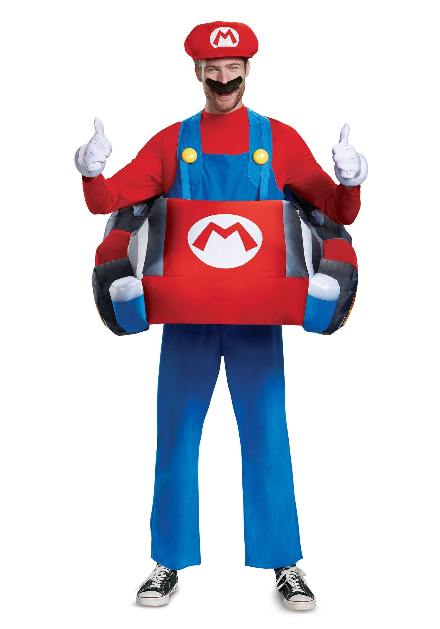 Disguise Adult Mario Kart Inflatable Kart Costume 3 Disguise Adult Mario Kart Inflatable Kart Costume