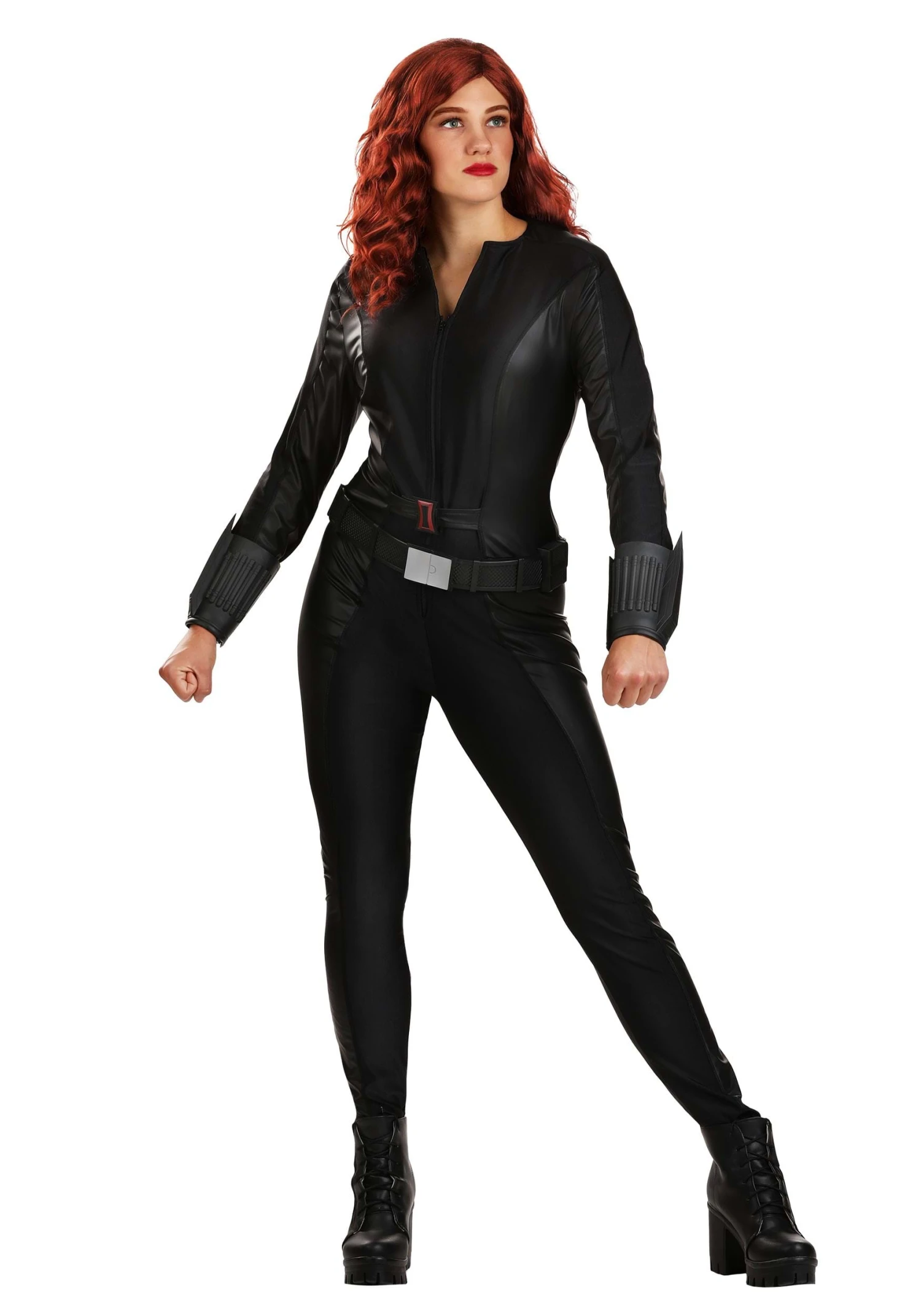 JAZWARES Marvel Black Widow Costume Wig For Women 7 JAZWARES Marvel Black Widow Costume Wig For Women - Image 5
