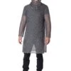 Metallic Knit Chainmail Tunic & Cowl Costume For Adults 2 Metallic Knit Chainmail Tunic & Cowl Costume For Adults -Halloween Costumes adult metallic knit chainmail tunin cowl costume