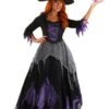 Midnight Purple Witch Costume For Women 2 Midnight Purple Witch Costume For Women -Halloween Costumes adult midnight purple witch costume