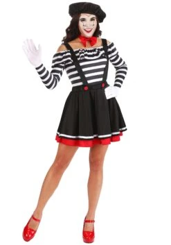 Women's Mirthful Mime Costume Dress