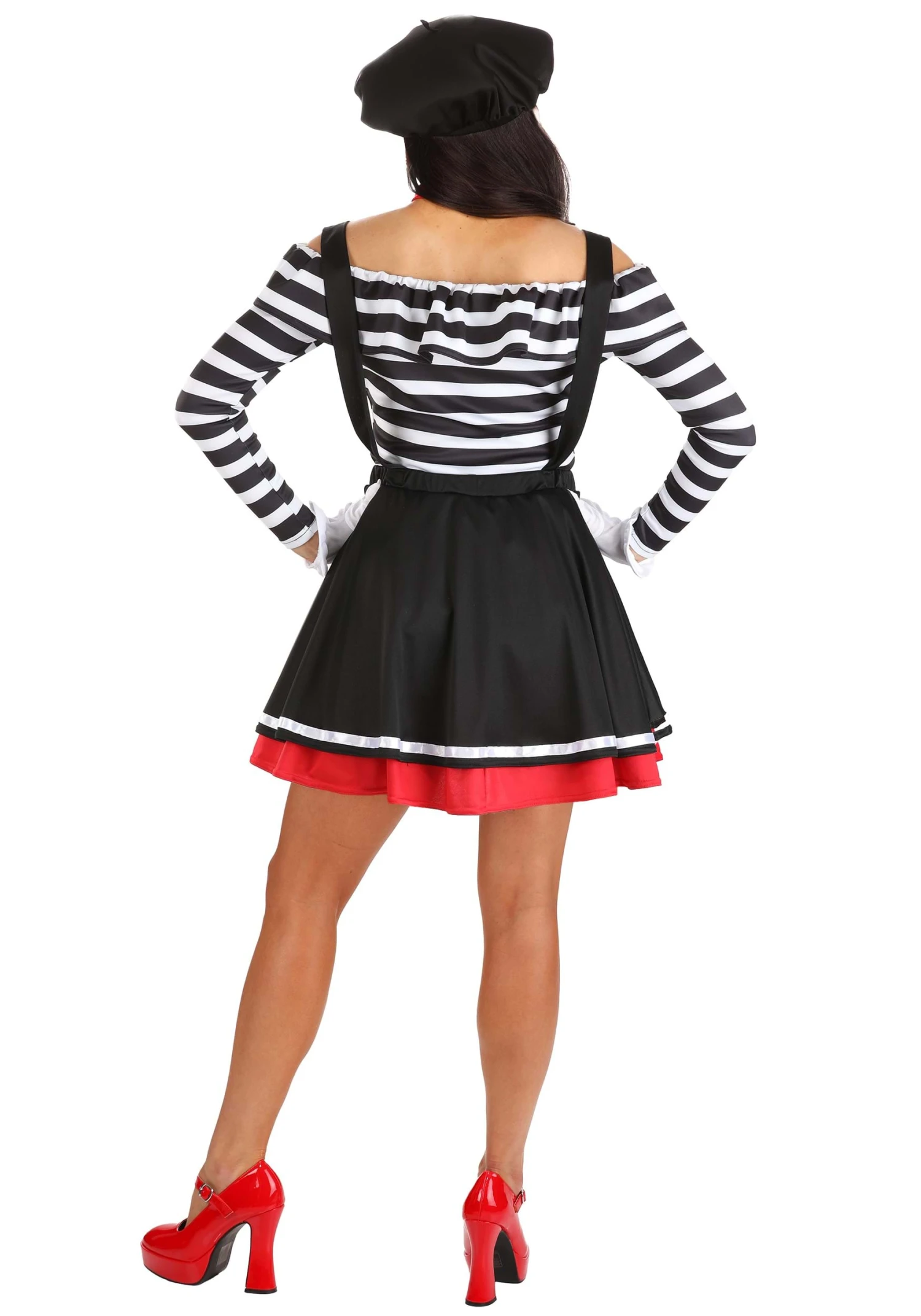 Women's Mirthful Mime Costume Dress 4 Women's Mirthful Mime Costume Dress - Image 2