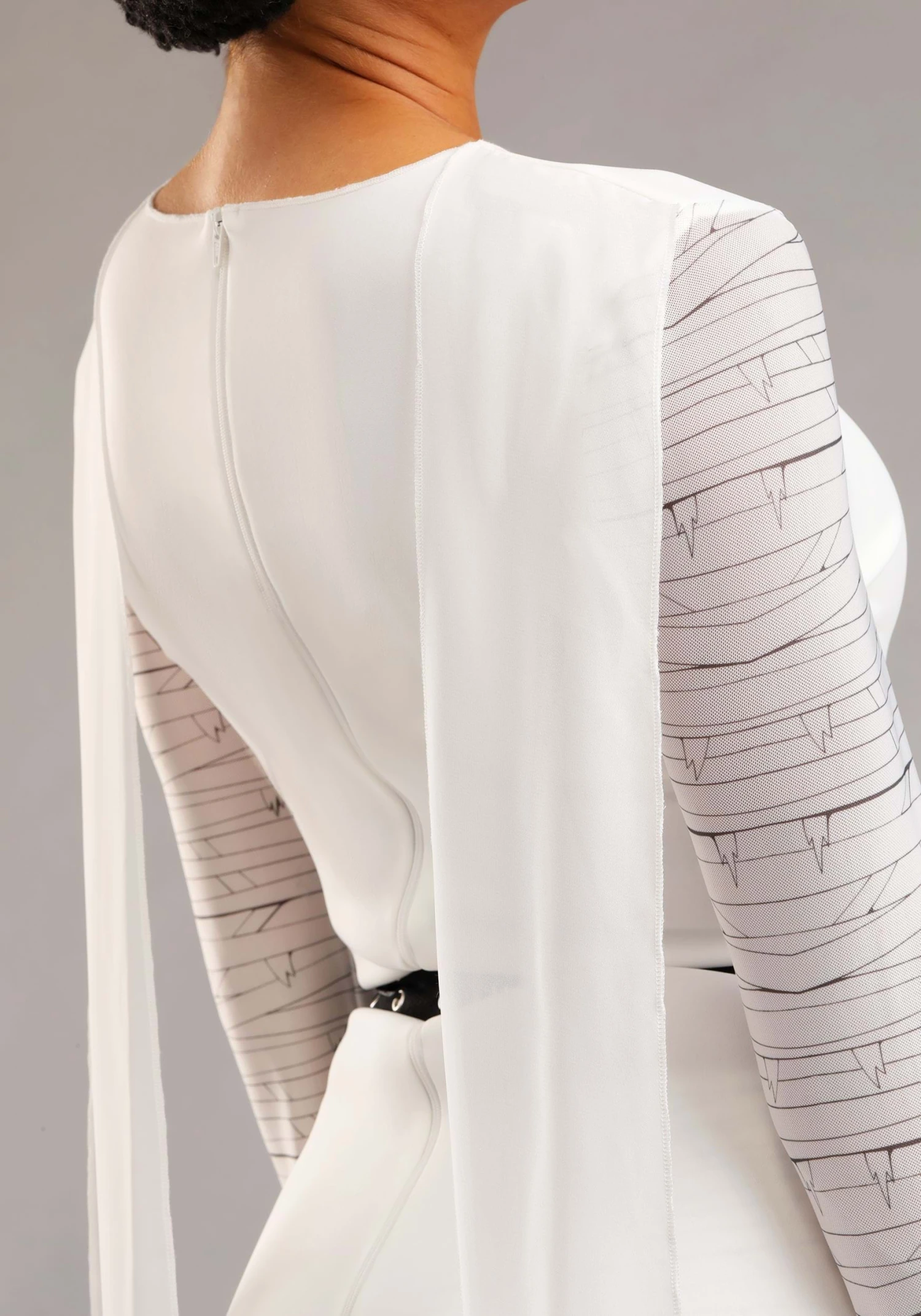 Women's Modern Bride Of Frankenstein Costume Dress 7 Women's Modern Bride Of Frankenstein Costume Dress - Image 5