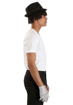 Moonwalk Michael Jackson Glove & Hat Kit For Adults -Halloween Costumes adult moonwalk michael jackson glove hat kit alt 2