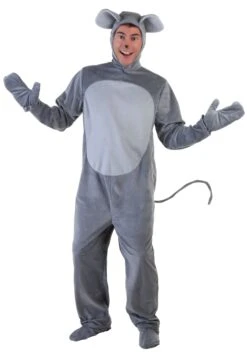 Grey Mouse Costume For Adults