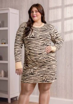 Mummy Wrap Sweater Dress For Women -Halloween Costumes adult mummy wrap sweater dress alt 1