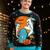 Neon Halloween Sweater For Adults 1 Neon Halloween Sweater For Adults -Halloween Costumes adult neon halloween sweater update