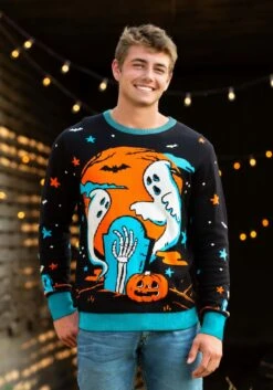 Neon Halloween Sweater For Adults