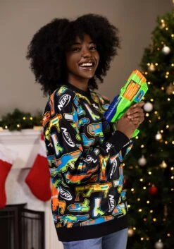 Adult Nerf Gun Sweater -Halloween Costumes adult nerf gun sweater alt 2
