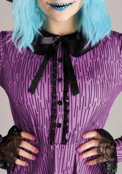 Nightmare Before Christmas Shock Costume Dress For Women -Halloween Costumes adult nightmare before christmas shock costume dre alt 7