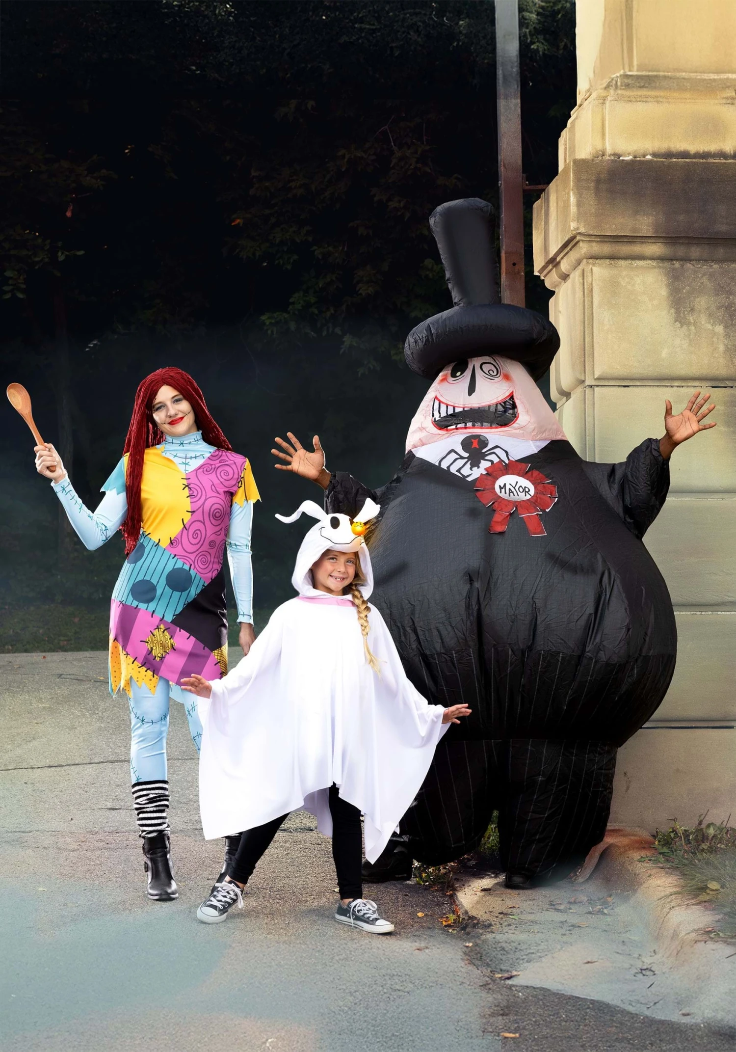 Nightmare Before Christmas Zero Costume Poncho For Adults 6 Nightmare Before Christmas Zero Costume Poncho For Adults - Image 4