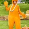 Hasbro Orange Hungry Hungry Hippos Costume For Adults -Halloween Costumes adult orange hungry hungry hippos costume