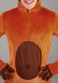 Orange Orangutan Costume For Adults -Halloween Costumes adult orange orangutan costume alt 3