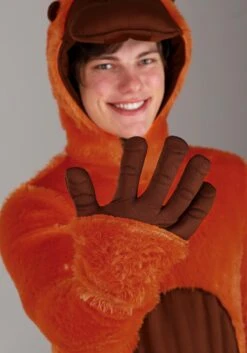 Orange Orangutan Costume For Adults -Halloween Costumes adult orange orangutan costume alt 4