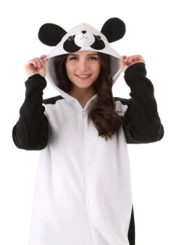 Panda Onesie Costume For Adults -Halloween Costumes adult panda onesie costume 1