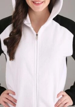 Panda Onesie Costume For Adults -Halloween Costumes adult panda onesie costume alt 2