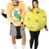 Pickleball Paddle & Ball Couples Costume For Adults -Halloween Costumes adult pickleball paddle ball couples costume