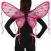 Pink Floral Costume Wings For Adults
