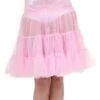 Adult Pink Knee Length Crinoline