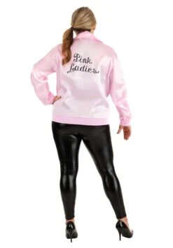 Women's Grease Pink Ladies Jacket 15 Women's Grease Pink Ladies Jacket -Halloween Costumes adult pink ladies jacket alt 2
