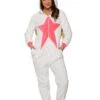 Pink Star Alicorn Onesie For Women 2 Pink Star Alicorn Onesie For Women -Halloween Costumes adult pink star alicorn onesie