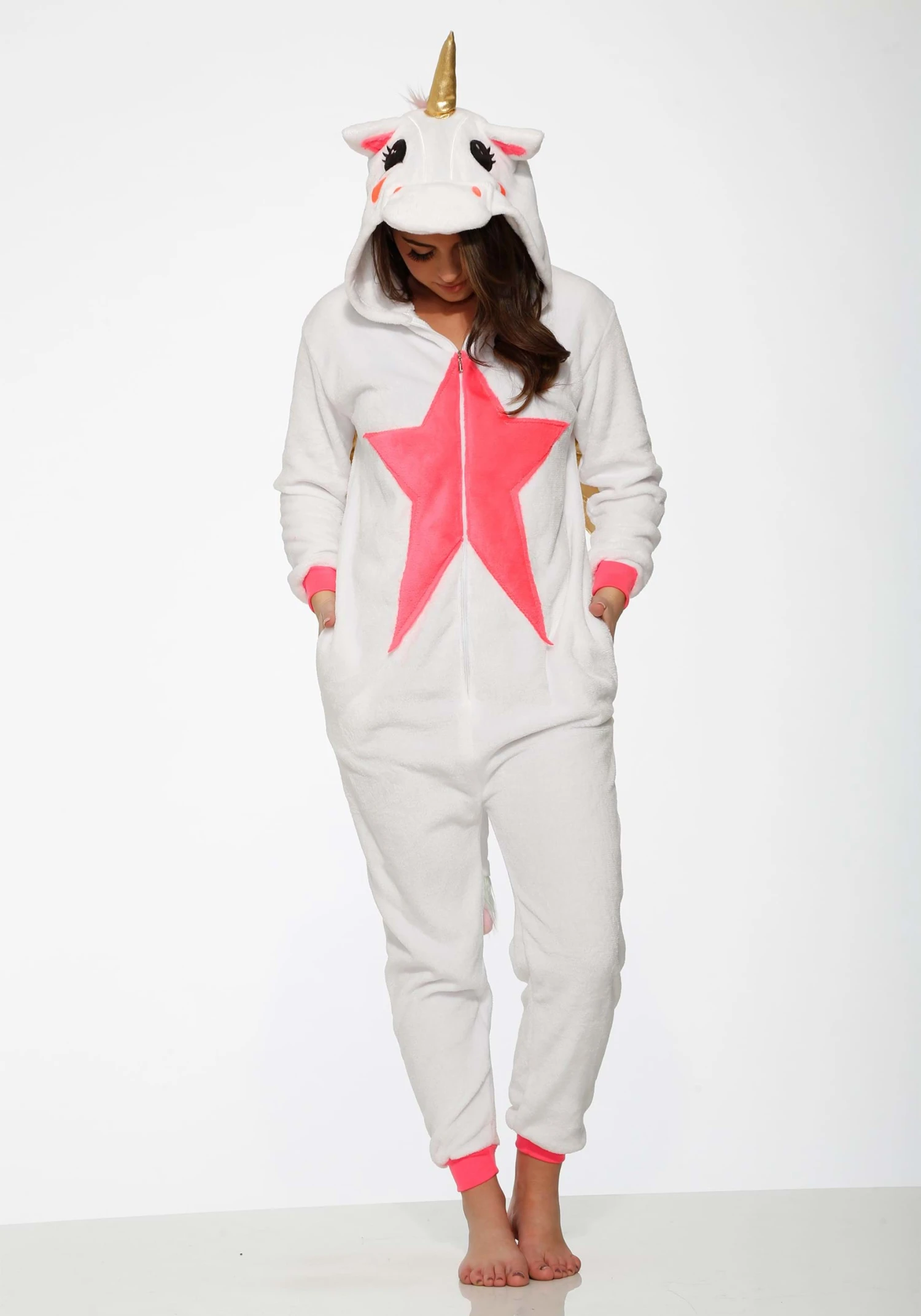 Pink Star Alicorn Onesie For Women 4 Pink Star Alicorn Onesie For Women - Image 2