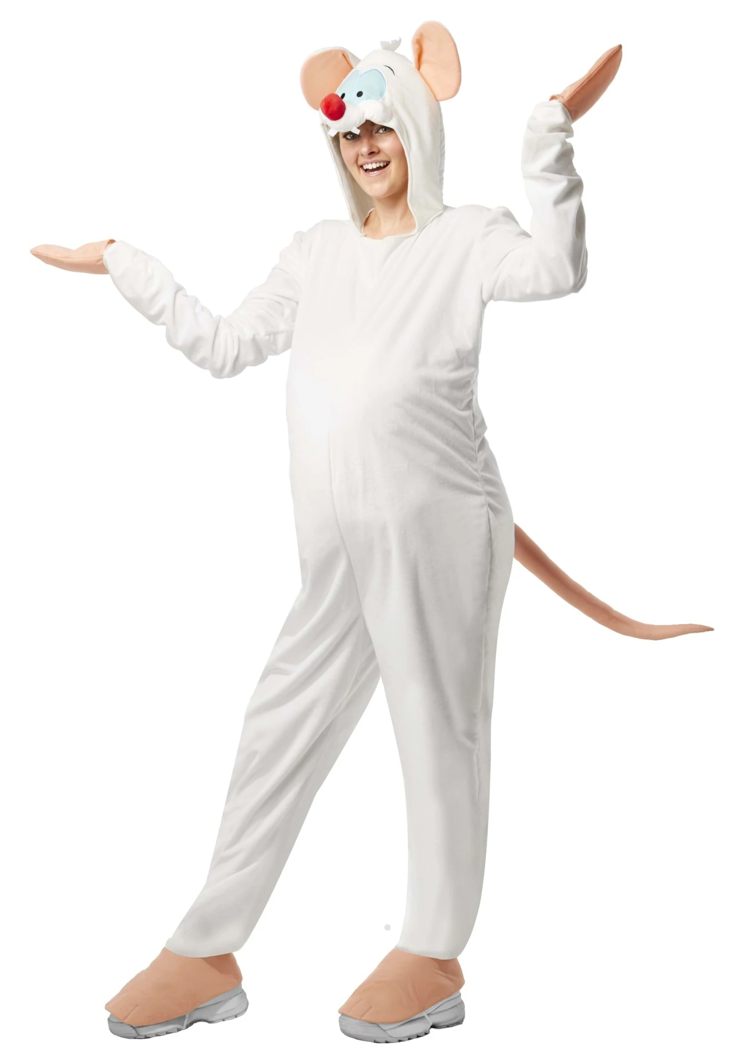 Pinky And The Brain Pinky Costume For Adults 3 Pinky And The Brain Pinky Costume For Adults