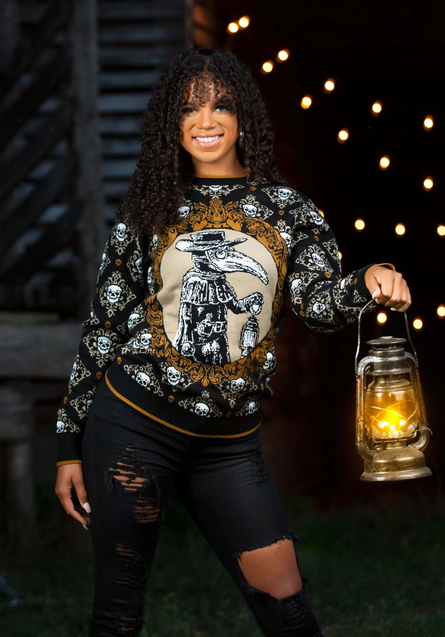 Plague Doctor Halloween Sweater For Adults 4 Plague Doctor Halloween Sweater For Adults - Image 2