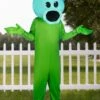 Plants Vs Zombies Snow Pea Costume Jumpsuit For Adults -Halloween Costumes adult plants vs zombies snow pea costume jumpsuit