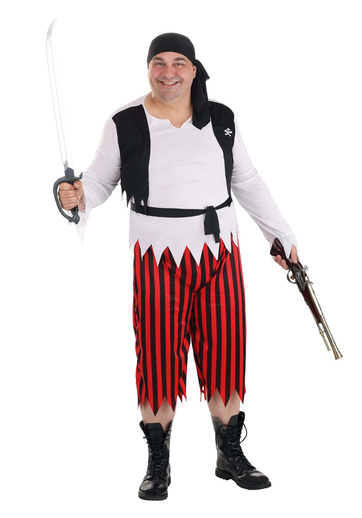 Men's Plus Size Classic Pirate Costume 3 Men's Plus Size Classic Pirate Costume