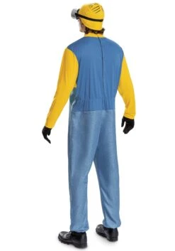 Plus Size Despicable Me Minion Adult Costume -Halloween Costumes adult plus size minion costume alt 5